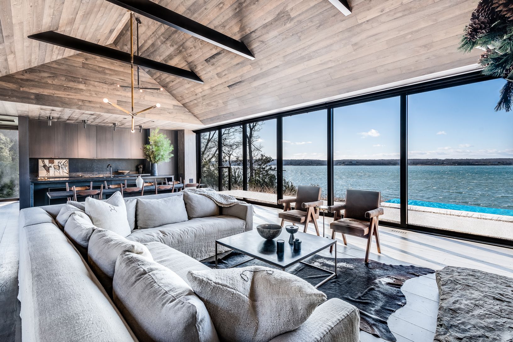Primary bedroom with harbor view